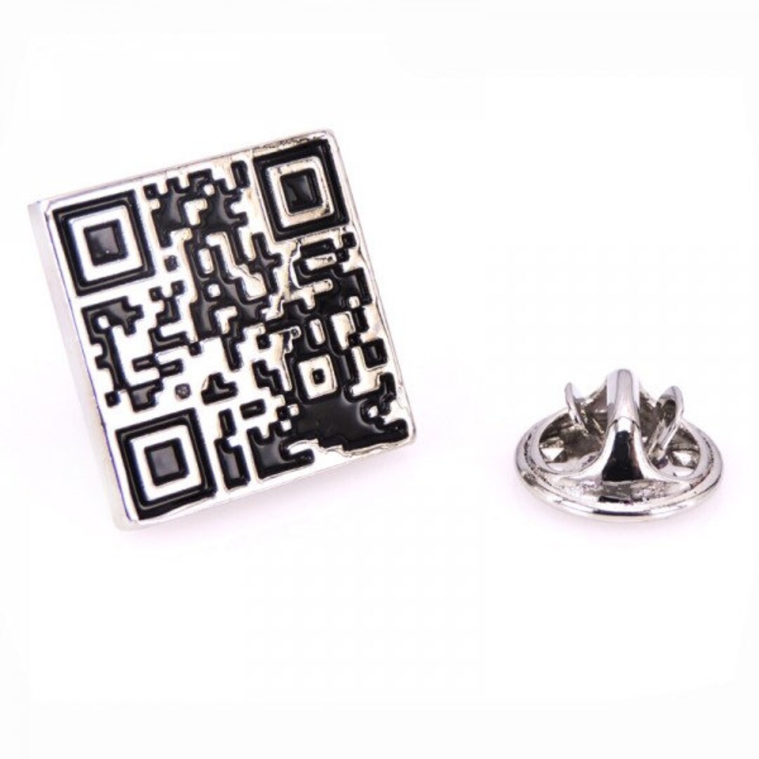 silver-qr-code-lapel-pin-etsy