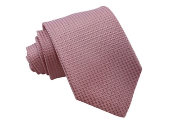 Silk Necktie Pink Color with Motif 8cm