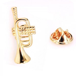 Gold Color Trumpet Pin