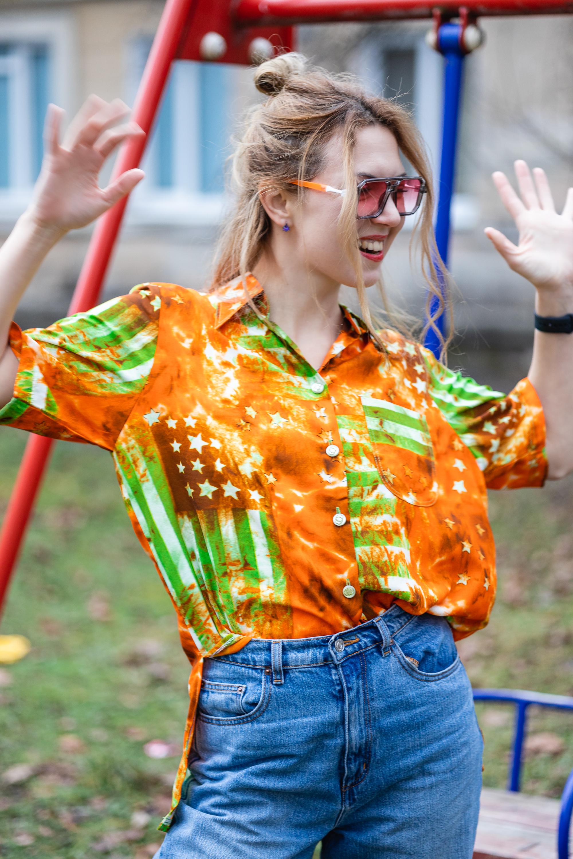 Camisa estampada vintage México