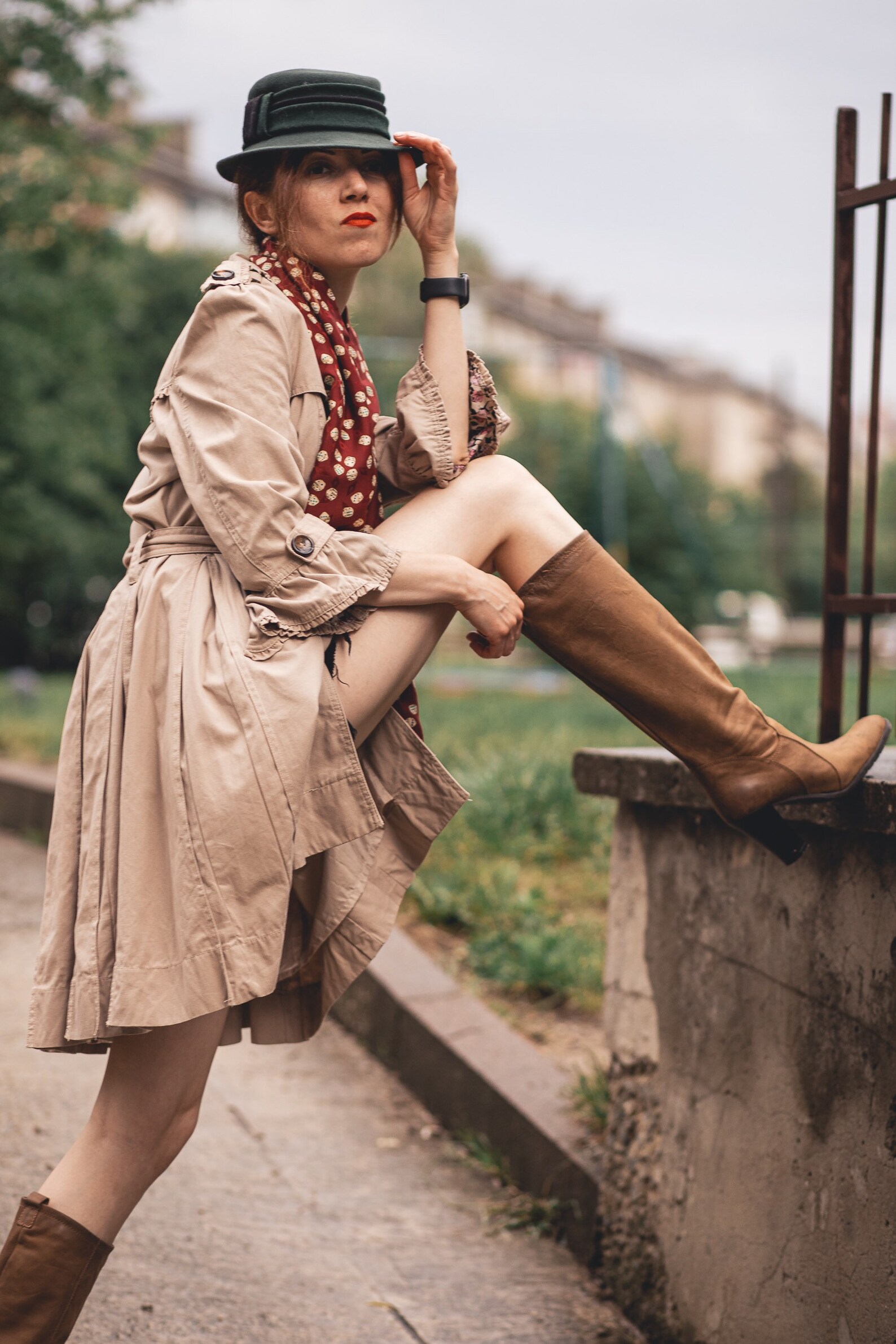 shriver hi women's vintage leather heeled boots