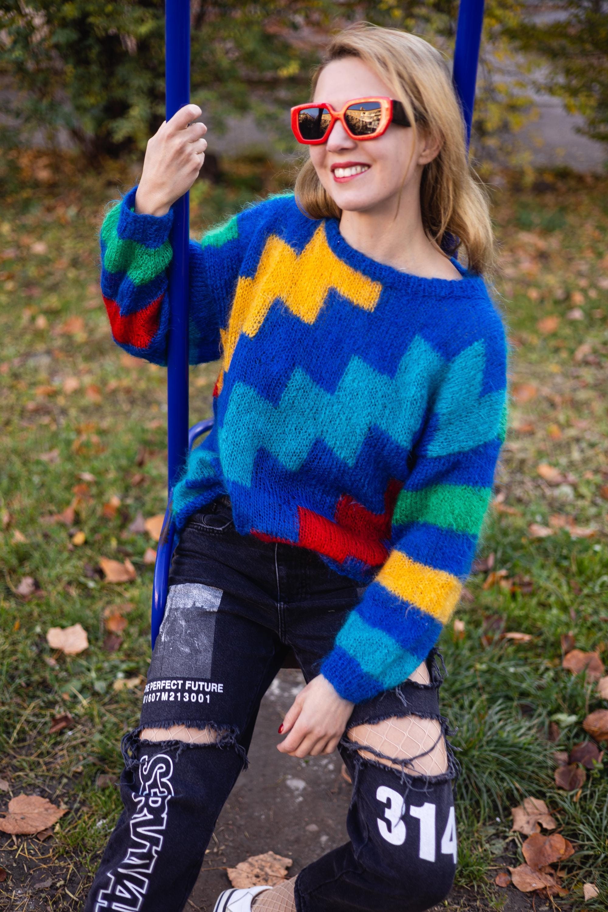 トップス vintage gradation design mohair knit 別注 GRADATION MOHAIR KNIT PULL OVER | YOKE(ヨーク