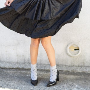 Vintage Black Velvet Dress. Backless Flared Dress Cocktail Attire image 4