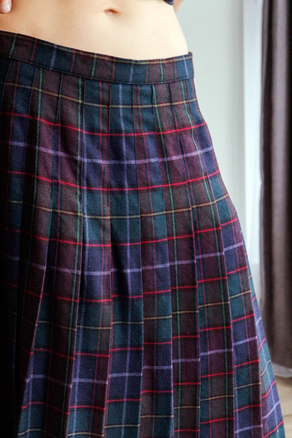 Kilt skirt tartan plaid kilt skirt ladies plaid skirt British wool skirt vintage skirt Kilt skirt tartan plaid kilt skirt ladies plaid skirt British wool skirt vintage skirt