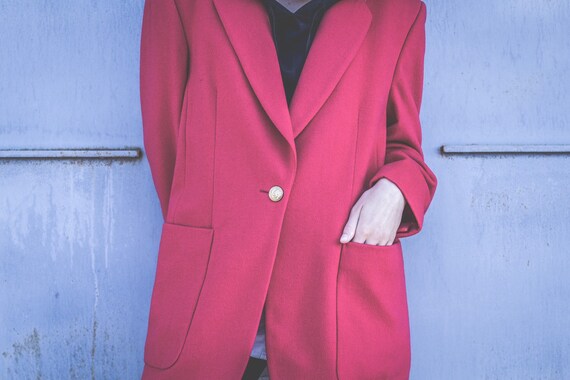 Vintage coat Oversize wool coat jacket Jobis Blaze