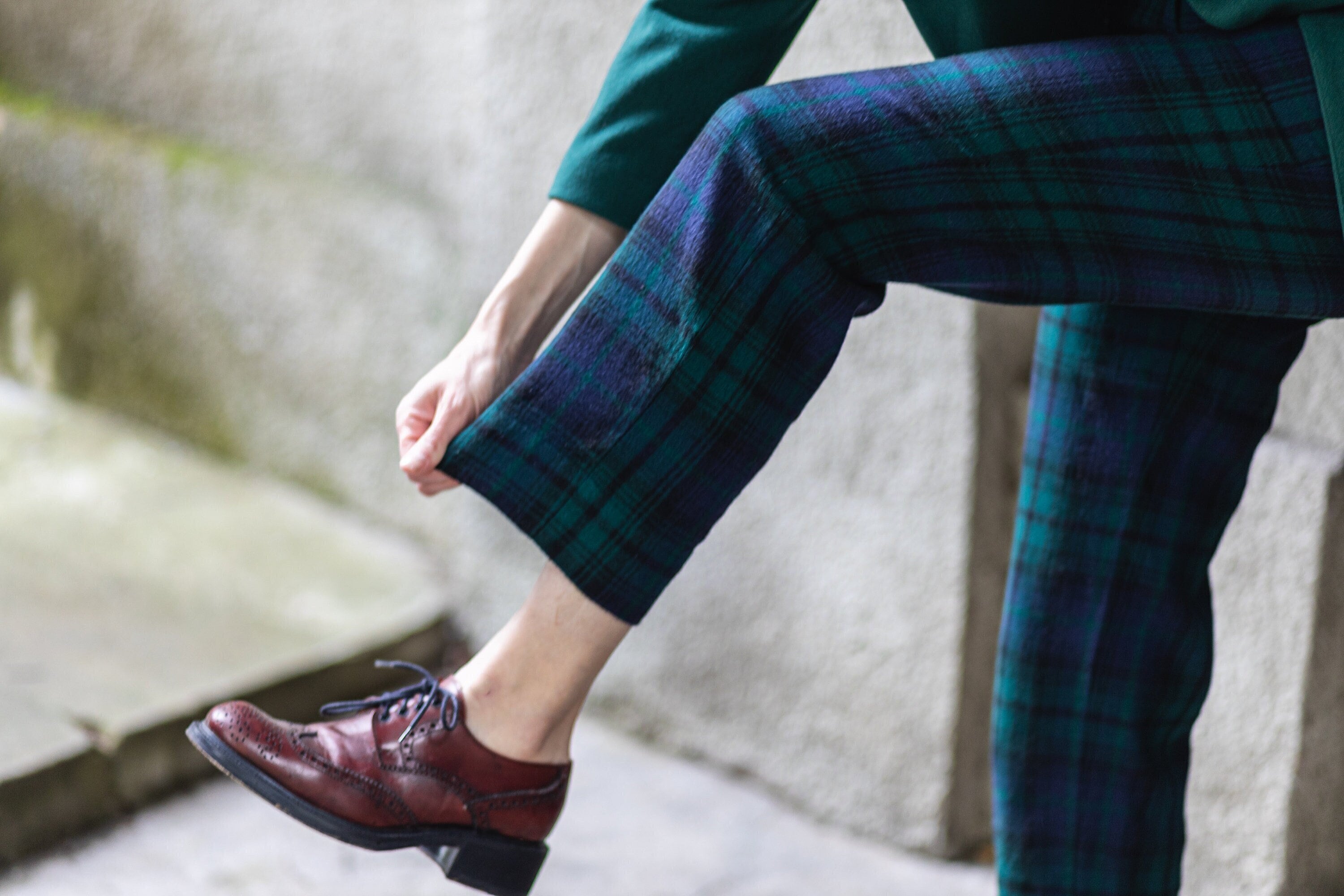 Green Tartan Pants - Etsy Canada