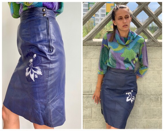 leather midi skirt uk