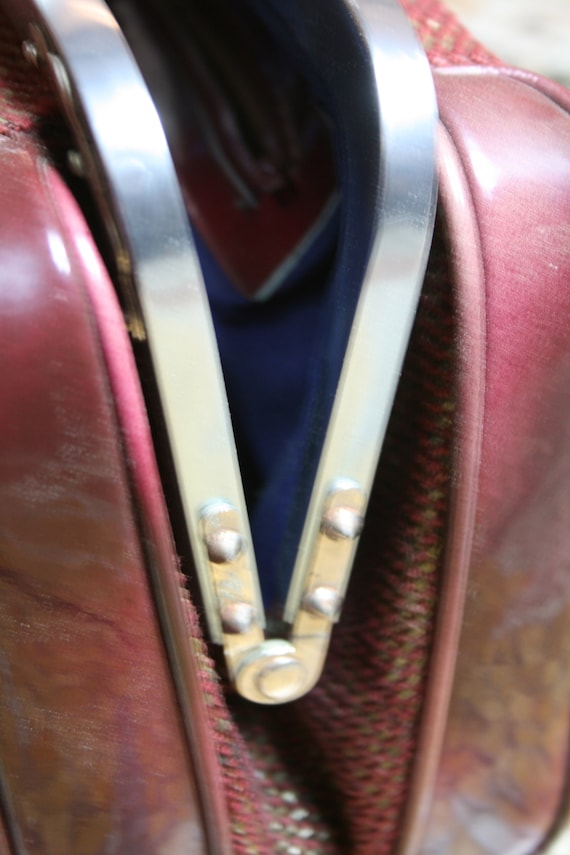 Handbag original antique vintage 40's, 50s metal … - image 8