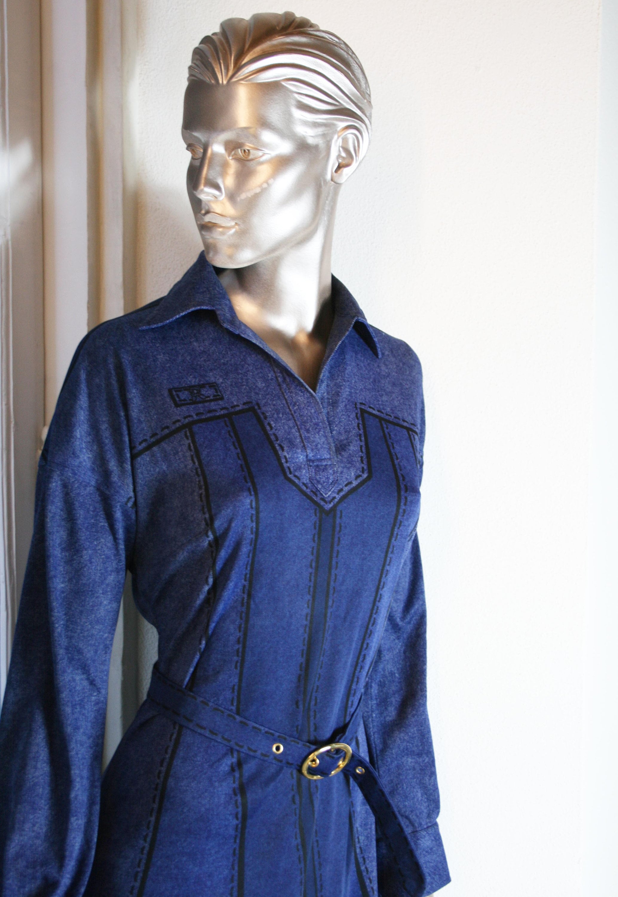 Roberta Di Camerino Original Vintage 79 Dress Trompe L'oeil Roberta Di Camerino Original Vintage 79 Dress Trompe L'oeil