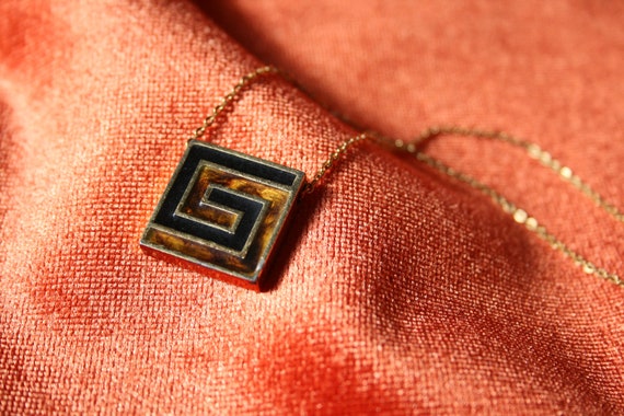 Givenchy delicate monogram pendant necklace origi… - image 1