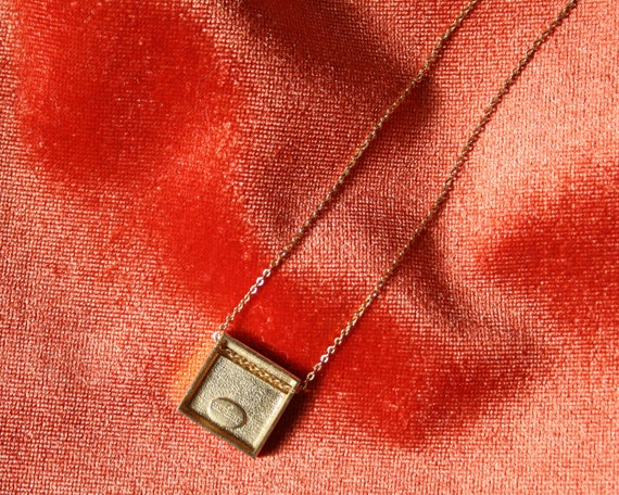 Givenchy delicate monogram pendant necklace origi… - image 3