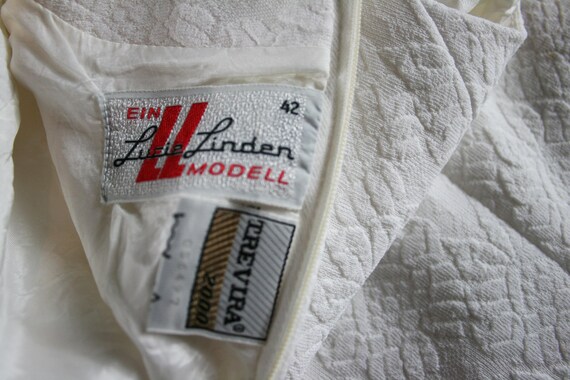 Lucie Linden vintage dress white, made in germany… - image 8