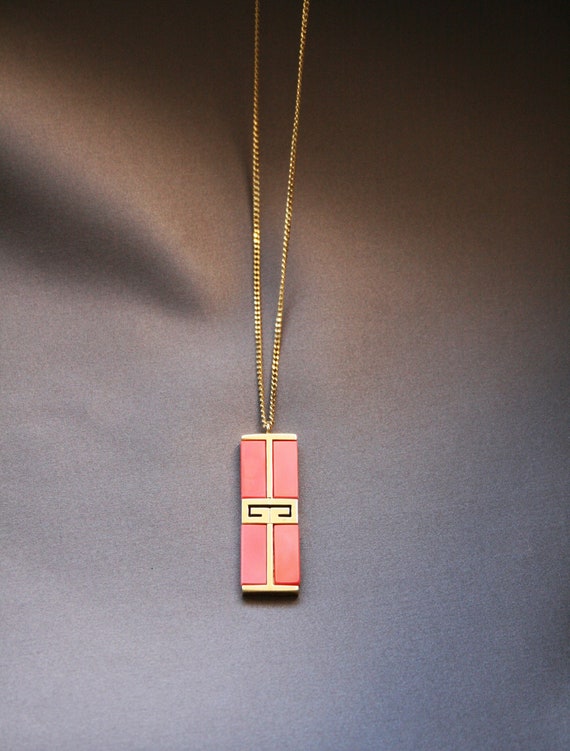 Givenchy 1979 Original Vintage Necklace Signed 24 Ct Gold