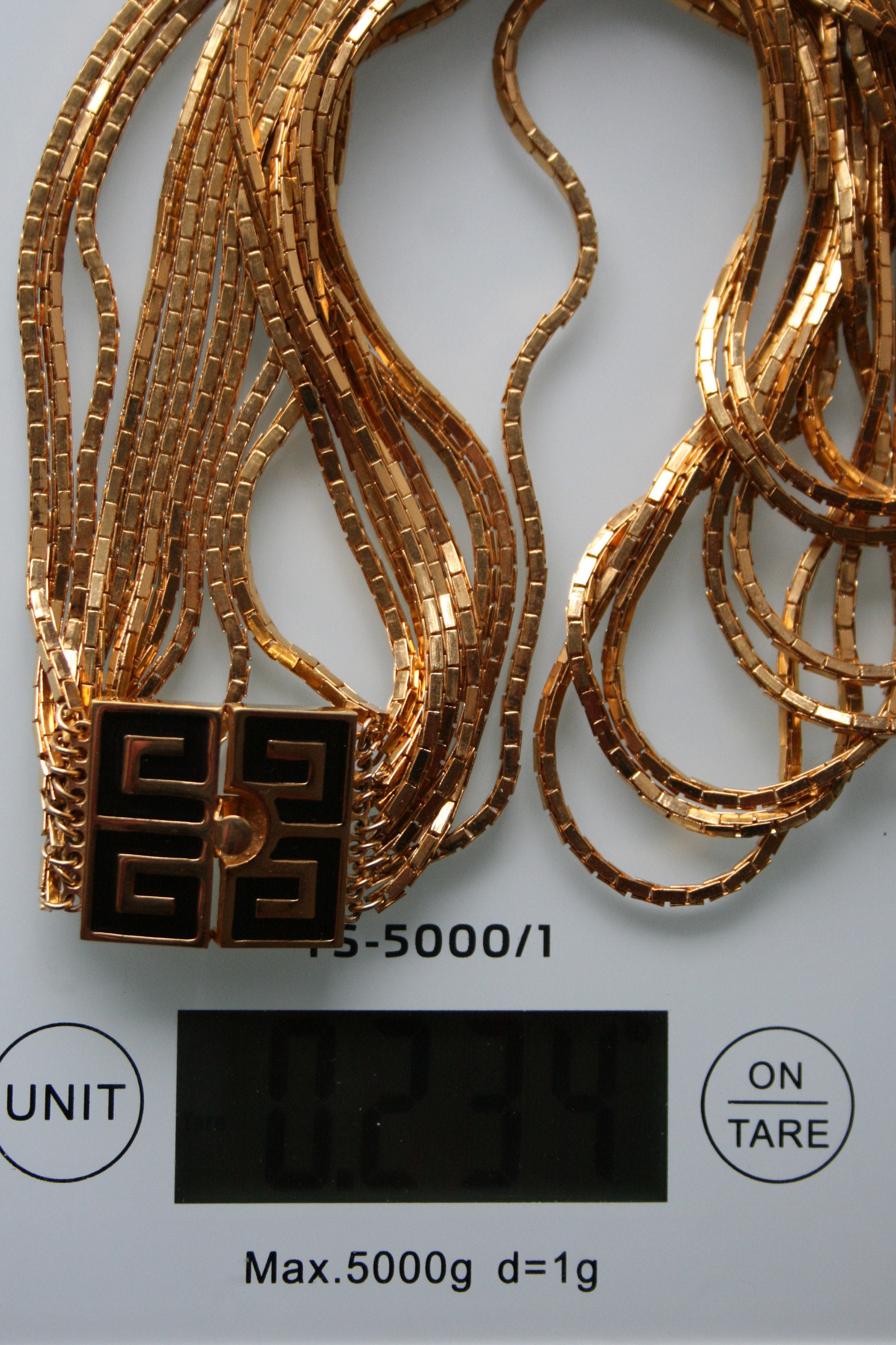 アクセサリー Vintage GIVENCHY Long Gold Nacklace Vintage Givenchy Logo Chain Necklace | Gold Designer Jewelry