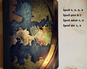 Game of thrones Westeros map PSU leather flip case for the ipad 1, 2, 3, 4, 5 ipad pro 9.7 ipad mini 1, 2 ipad air 1, 2