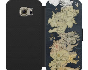 Game of thrones westeros map flip wallet phone case for iphone 4 5 6 7, Samsung s2 s3 s4 s5 s6 s7 s8 S9 S9 plus