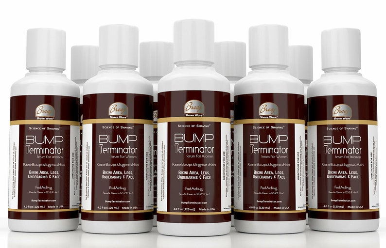 Bump Terminator Anti Ingrown Hairs, Razor Bumps, Shaving Bumps Serum For Women, 4 oz image 1