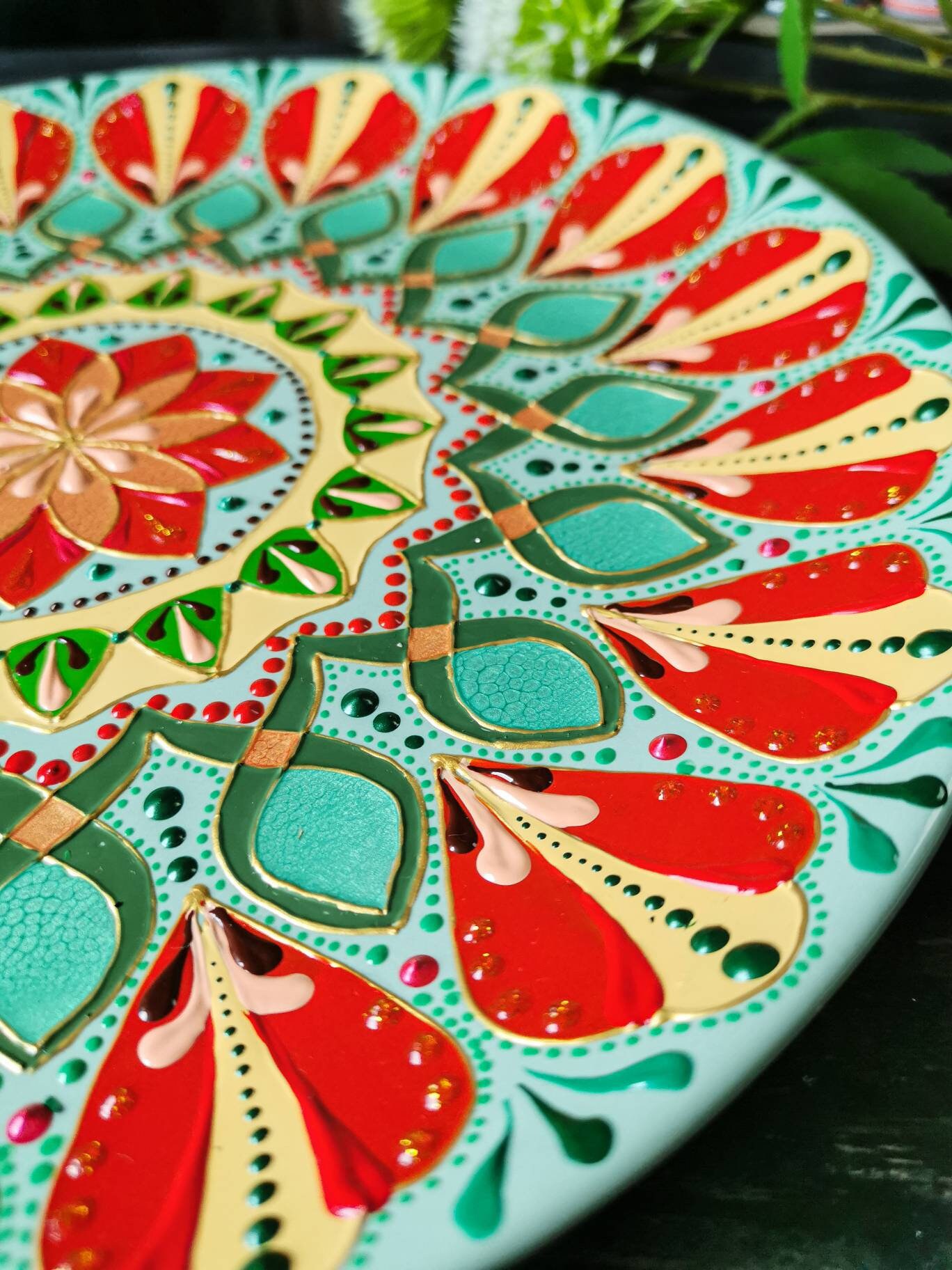 Decorative Wall Plates. Home Decor Wall Art. Handpainted Etsy UK