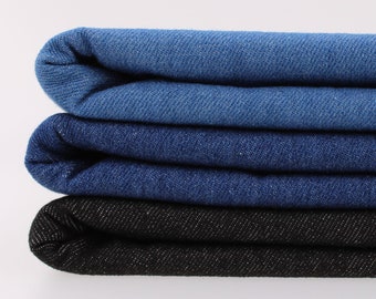 10oz Denim 100% Cotton Hard wearing Classic Jeans Jacket Dress Craft Fabric 60"