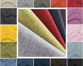 Antler Linen Look Heavy Furnishing Upholstery Sofa Chair Curtain Cushions Water Resistant Fabric Material