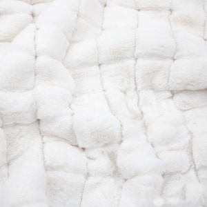 Blocks Faux Fur Jacketing Coating Luxury Pile Hat Throw Clothing OEKO TEX Fabric