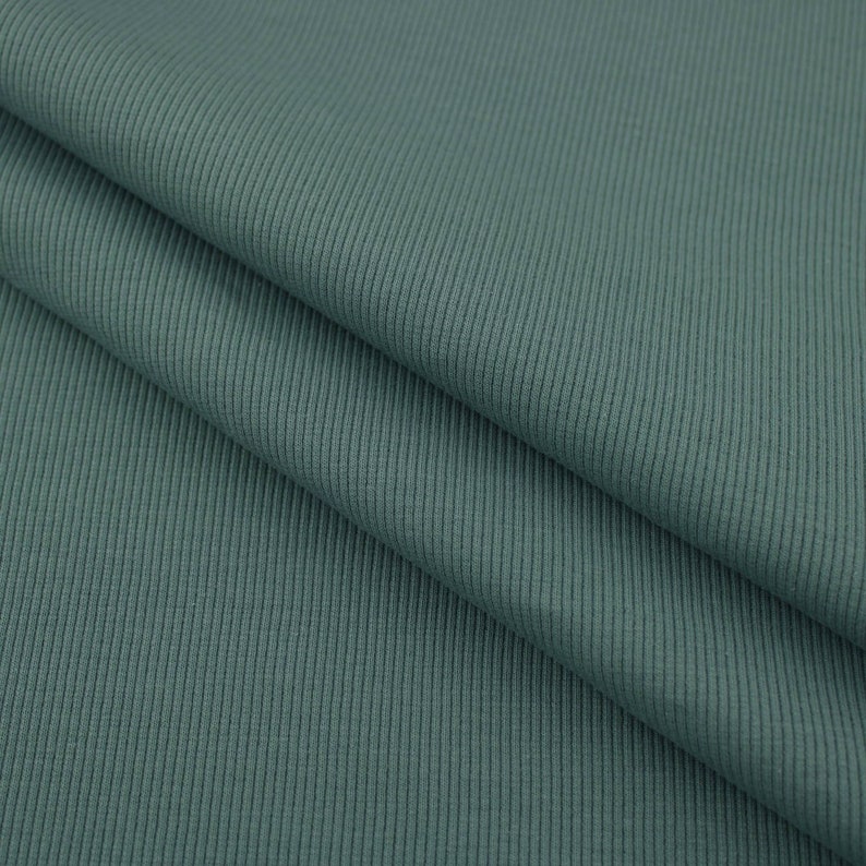 Fine Ribbed Cotton Jersey Soft Stretch Knitted OEKO-TEX Dressmaking Women Fabric