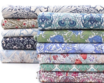William Morris Pima Cotton Lawn British Designer Fabric Printed Victorian Design