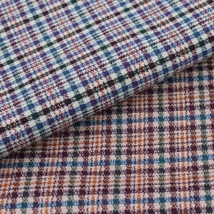 Alfaiataria de lã xadrez de designer multicolorida, terno feminino e masculino, tecido trançado, 60" de largura