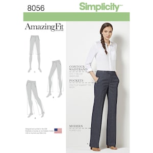 Simplicity Amazing Fit Damen und Plus Size Flared Hose oder Shorts