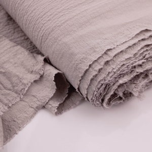Plain Solid Rayon Crinkle Seersucker Woven Soft Drape Lightweight Viscose Fabric
