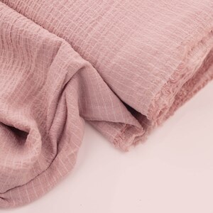 Plain Solid Rayon Crinkle Seersucker Woven Soft Drape Lightweight Viscose Fabric