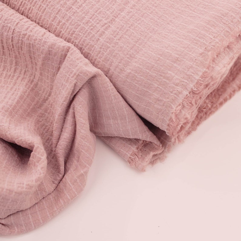 Plain Solid Rayon Crinkle Seersucker Woven Soft Drape Lightweight Viscose Fabric