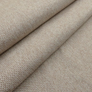 Panama Basketweave Woollen Linen Look Durable Soft Furnishing Upholstery Sofa Chair Curtain Cushions Fabric Material image 6