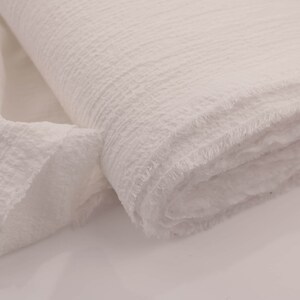 Plain Solid Rayon Crinkle Seersucker Woven Soft Drape Lightweight Viscose Fabric