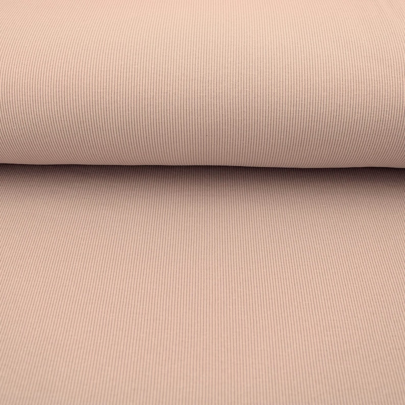 Fine Ribbed Cotton Jersey Soft Stretch Knitted OEKO-TEX Dressmaking Women Fabric image 10