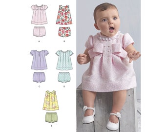 Simplicity Pattern 8346 Babies' Dress and Panties