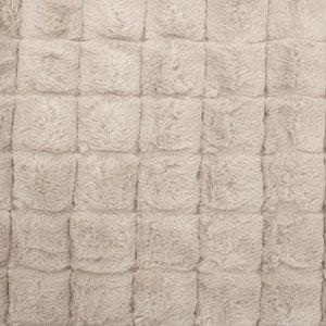 Blocks Faux Fur Jacketing Coating Luxury Pile Hat Throw Clothing OEKO TEX Fabric