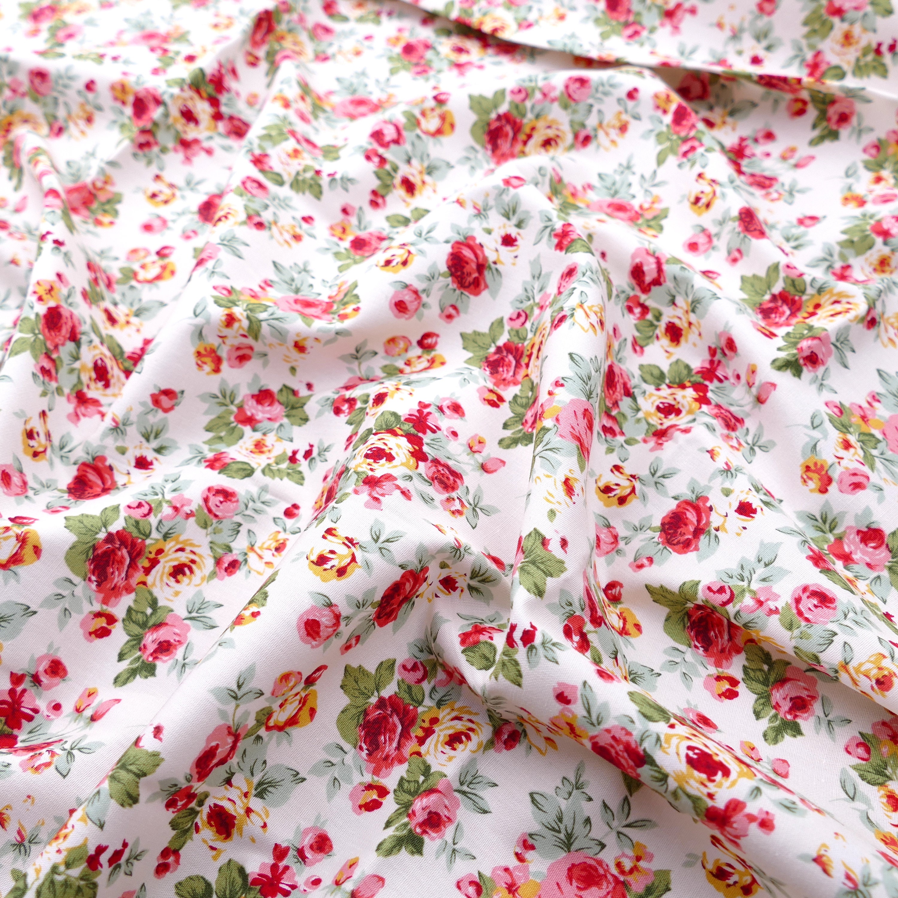 Summer Flowerly Floral 100% Cotton Fabric Quilting Dress - Etsy UK