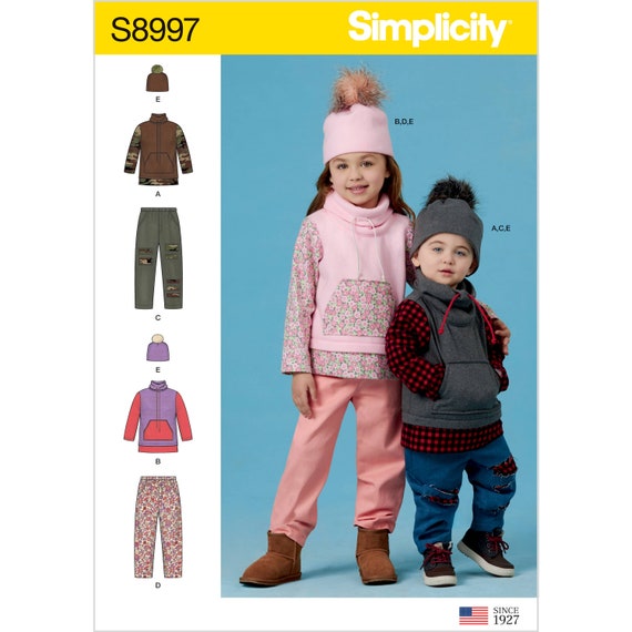 Simplicity Sewing Pattern S8997 Toddlers' and Children's Pants