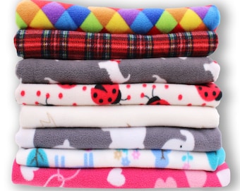 Printed Smooth Anti-pill Polar Fleece Tartan Animal Pattern Kids Blanket Fabric