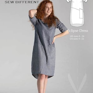 Eclipse Kleid Stoff Schnittmuster - Durch nähen anders