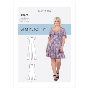 Simplicity Schnittmuster S8874 Misses&#39;/Women es Strickkleid