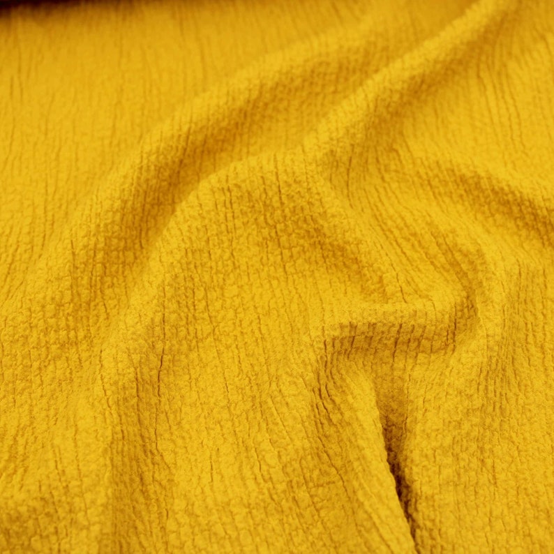 Plain Solid Rayon Crinkle Seersucker Woven Soft Drape Lightweight Viscose Fabric