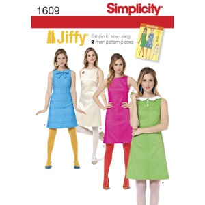 Simplicity Women&#39;s Jiffy 1960&#39;s Vintage Dress