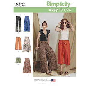 Simplicity Pattern 8134 Women&#39;s Easy-to-Sew Trousers and Shorts