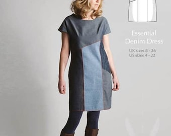 Buy Sew Different / Printed Sewing Pattern / Essential Denim Dress Online  in India - Etsy