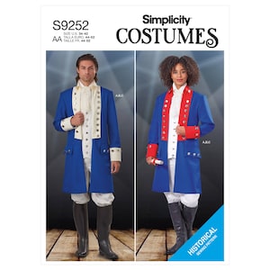 tsumu 様 Unisex Costumes Simplicity Sewing Pattern S9252 Uncut, FF - Etsy
