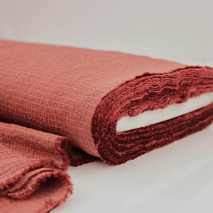 Plain Solid Rayon Crinkle Seersucker Woven Soft Drape Lightweight Viscose Fabric
