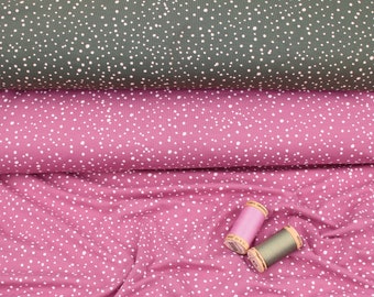 Little Dots and Spots Cotton Jersey Knit Stretch Abstract Pattern Soft Breathable Spandex OEKO-TEX Women Kids Craft Fabric
