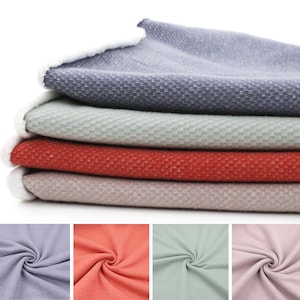 Eli Jacquard Sweatshirt Brushed Back Fleece Jogging Jersey Loungewear Fabric - OEKO Tex